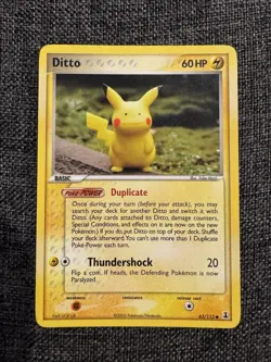 Ditto (Pikachu) 63/113 EX Delta Species Non-Holo Near Mint Pokemon TCG Card - Image 3