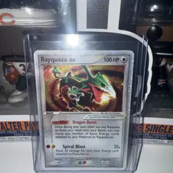 Pokemon EX Deoxys Rayquaza EX Ultra Rare Card 102/107 2005 - Image 1