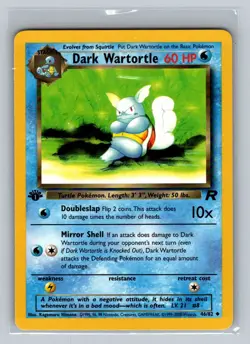 Dark Wartortle 1st Edition Pokemon Trading Card Game Team Rocket 46/82 NM - Image 1