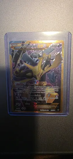 Pokemon TCG Alakazam EX 125/124 Fates Collide Secret Rare Card super foil !!!! - Image 1