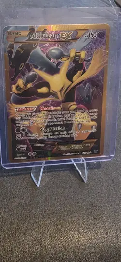 Pokemon TCG Alakazam EX 125/124 Fates Collide Secret Rare Card super foil !!!! - Image 2
