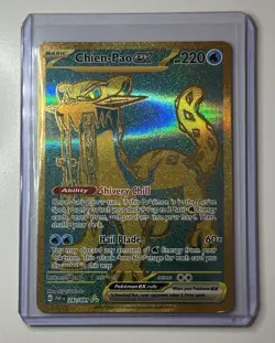 Pokemon TCG Chien-Pao EX Hyper Rare Holo Card 242/091 Paldean Fates Light Play+ - Image 1