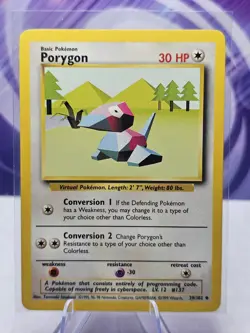 POKEMON BASE SET CARD 39/102 Porygon - Image 1