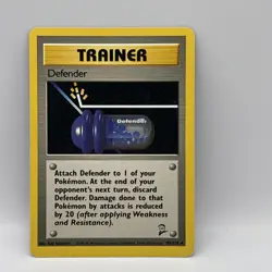 Trainer Defender 109/130 Base Set 2 Pokemon Card - Image 1