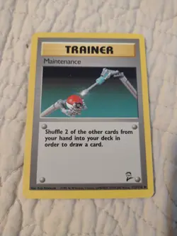 MAINTENANCE 112/130 - VINTAGE WOTC Pokemon Card - BASE SET 2 - Image 1