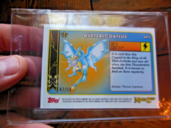 MetaZoo Topps Chrome Quetzalcoatlus Gold Refractor Card Cryptid Camera 47/50 - Image 2