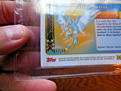 MetaZoo Topps Chrome Quetzalcoatlus Gold Refractor Card Cryptid Camera 47/50 - Image 3