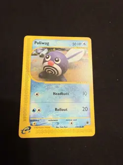 Pokemon Poliwag Expedition Base Set, 125/165, Regular Card 2002 - Image 1