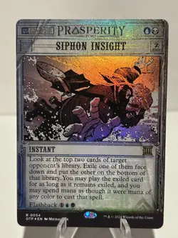 Siphon Insight 54 R Outlaws of Thunder Junction: Breaking News FOIL NM MTG - Image 1