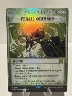 Primal Command 31 R Outlaws of Thunder Junction: Breaking News FOIL NM MTG - Image 1