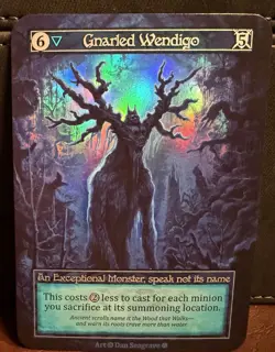 Sorcery Contested Realm GOTHIC FOIL Gnarled Wendigo - Image 1