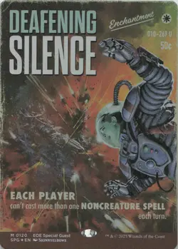 Deafening Silence (Showcase) - FOIL - M Special Guests 120 - MTG - Image 1