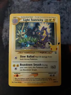 Light Toxtricity SWSH137 Pokemon Sword & Shield Promo NM - Image 1