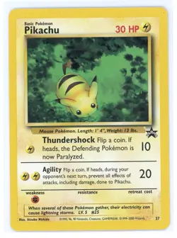 Pokemon TCG - Pikachu 27 - Nintendo Promos - Black Star Promo - Image 1