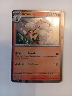 Pokemon TCG Arcanine SVP Black Star Promos SVP011 Holo Promo Cosmos Holo Rare... - Image 3