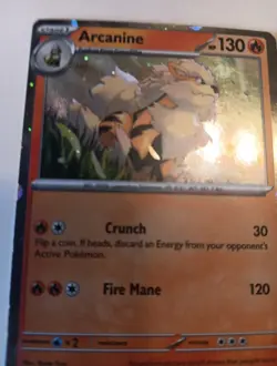 Pokemon TCG Arcanine SVP Black Star Promos SVP011 Holo Promo Cosmos Holo Rare... - Image 5