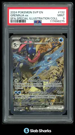 2024 POKEMON SVP BLACK STAR PROMOS #132 GRENINJA EX SPECIAL ILLUSTRATION PSA 9 - Image 1