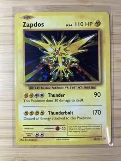 Pokemon Zapdos Holo XY Evolutions 42/108 Mint Condition - Image 1
