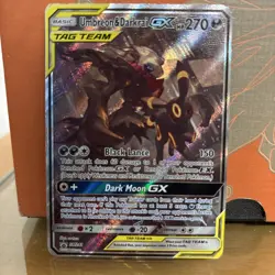 Pokemon TCG Umbreon Darkrai GX SM241 Tag Team Black Star Promo Holo - Image 1