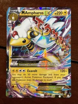 Pokemon Ancient Origins M Ampharos Ex 28/98 Holo Rare - Image 1