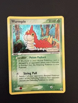 Wurmple - 70/92 Pokemon Legend Maker - Reverse Holo / Stamped Played - Image 1