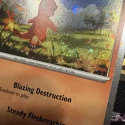 Charmander 004/165 Scarlet & Violet 151 Cosmos Holo Pokemon TCG NM SWIRL 🌀 - Image 3