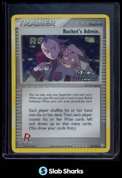 2004 POKEMON EX TEAM ROCKET RETURNS #86/109 ROCKET'S ADMIN. REVERSE HOLO - Image 1