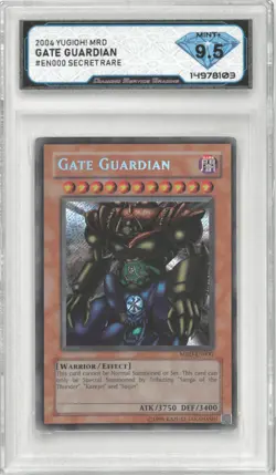 2004 Yugioh! GATE GUARDIAN #MRD-EN000 Secret Rare 💎DSG 9.5 Mint+ - Image 1