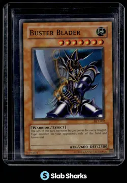 2002 YU-GI-OH! DUELIST LEAGUE SERIES 1 #DL1-002 BUSTER BLADER SUPER RARE - HP - Image 1