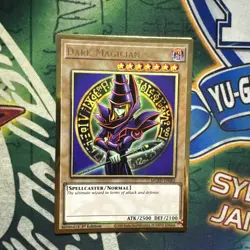 Yugioh! Dark Magician MGED-EN002 Gold Rare 1st Edition NM - Image 1