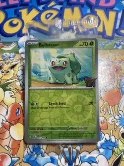 Pokemon Card Bulbasaur 001/165 Best Buy Stamped Promo Pokemon 151 SEALED NM - Image 1