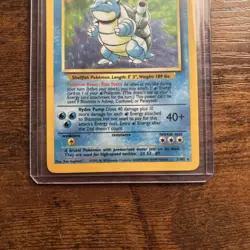 1999 Pokemon TCG Blastoise Base Set Holo Unlimited Rare Card 2/102 - Image 3