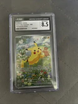 Pokemon Pikachu TCG SVP 88 Black Star Promo Holo Card Full Art NM/Mint 8.5 - Image 1
