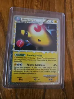 Pokemon Ampharos Prime Holo Card Spanish HGSS HeartGold SoulSilver 2010 Rare - Image 2
