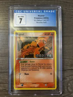 Pokemon TCG Numel EX Deoxys 68/107 Reverse Holo Common Card - Image 1