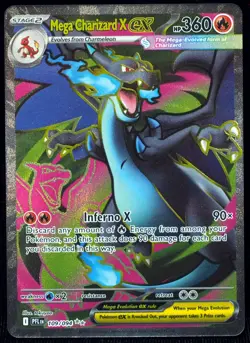 Mega Charizard X EX 109 Mint Phantasmal Flames Pokemon Card - Image 1
