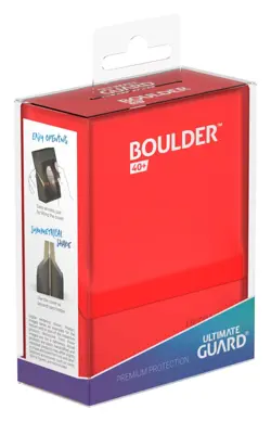 Ultimate Guard Boulder 40+ Ruby Standard Size Deck Case Card Storage Box ccg - Image 4