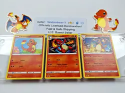 CHARMANDER CHARMELEON CHARIZARD 2020 Vivid Voltage EVOLUTION POKEMON CARD SET - Image 3