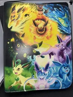 Pokemon TCG Eevee Eeveelutions Zip Up 50 Pages Holds 400 Card Binder New - Image 1