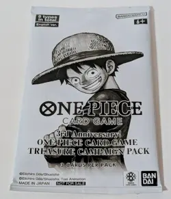 One Piece Card Game 3rd Anniversary Treasure Campaign Pack - Set of Two - SEALED - Image 3