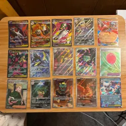 Pokemon TCG Mega Evolutions Lot of 15 Ex & IR Cards NM - Image 1