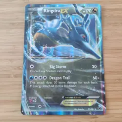 Kingdra EX 73/124 - LP OVERSIZED JUMBO Fates Colide Rare - Pokemon 2016 TCG Card - Image 1
