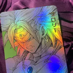 Broly Dragon Ball Heroes ACG Anime Girl Holo Waifu Card Bold - Image 2