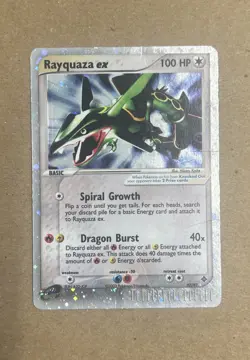 2003 Pokemon Dragon Rayquaza Ex Holo Card 97/97 - Image 1