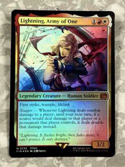 Lightning, Army of One #233 FOIL MTG Final Fantasy FIN NM X1 - Image 1
