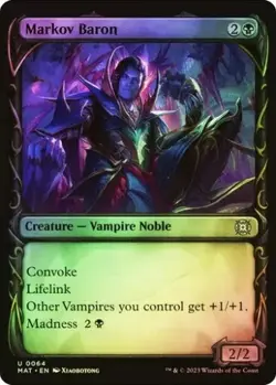 Markov Baron (Showcase) March of the Machine: Aftermath MTG Magic FOIL - Image 1