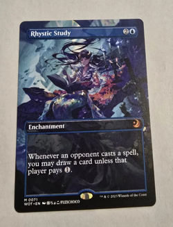 Rhystic Study (Anime Borderless) Wilds of Eldraine: Enchanting Tales Regular NM - Image 1