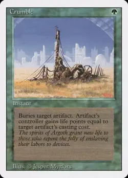 Crumble Revised MtG LP to NM - Image 1