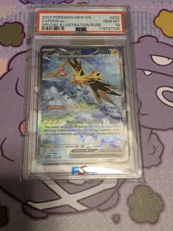 Pokemon Zapdos ex 151 MEW EN Special Illustration Rare #202 PSA 10 Gem Mint - Image 1