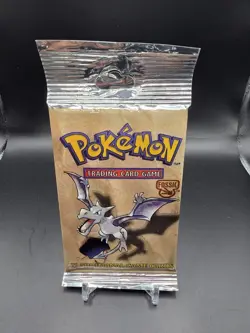 Pokemon Vintage Fossil Booster Pack Long Crimp 21.19g FACTORY SEALED WOTC - Image 1
